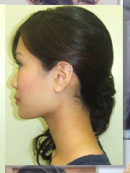 curly side pony tail