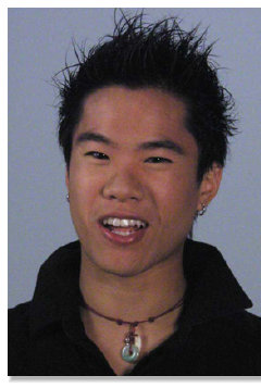 Asian male airbrush makeup