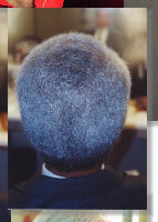 building black male gray hair after