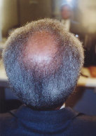 building black male gray hair before
