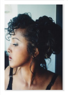 black hair updo
