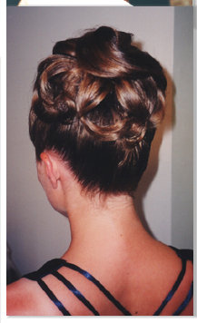 classic soft curl updo