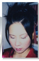 fashion forward feathered updo