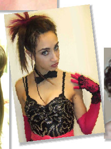 fashion forward spiked updo