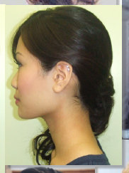 curly side pony tail