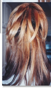 half up softly spiked layered hairstyle