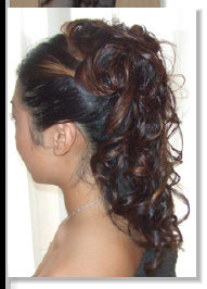 long curly pony tail look hairstyle