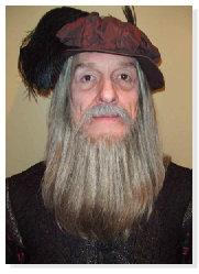 Leonardo d'Vinci character makeup & hairstyle