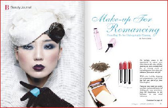 Makeup from Day to Evening Article, B Magazine