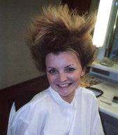Vintage Hairstyle in process