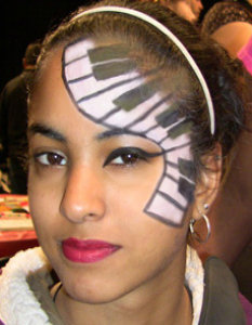 Facepainted Piano