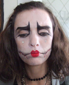 Corpse bride face painting