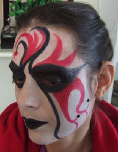 Tribal face painting mask